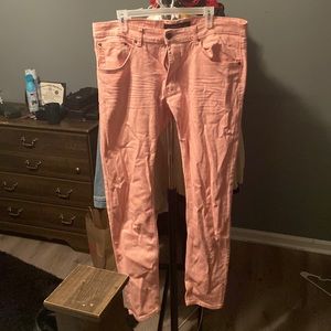 Pink jeans.. only worn once